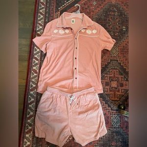 Dandy Del Mar THE GAUCHO TERRY CLOTH SET- MAUVE Set Large